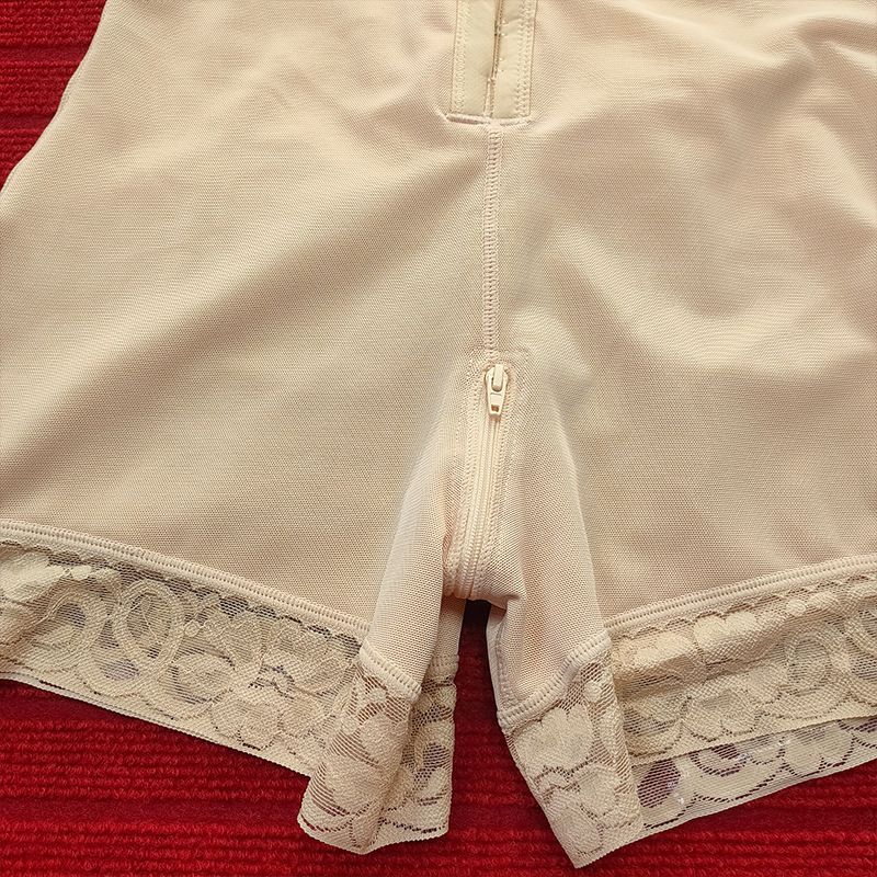 Pantalon amincissant une pièce à trois boutons pour femme, taille haute, fermeture éclair à l'entrejambe, style européen et américain, grande taille_voghion.com
