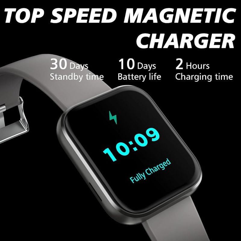 Smart Watch Beantworten von Anrufen für Männer und Frauen 1,96 Fitness-Tracker Uhr Herzfrequenz Schrittzähler Schlaf-Tracker Blutsauerstoff 120+_voghion.com