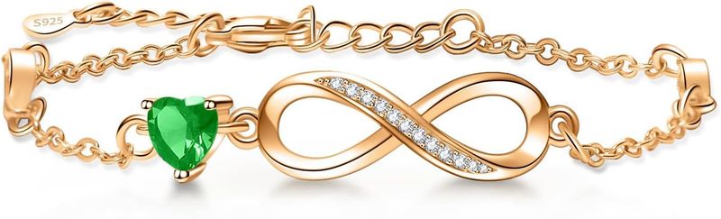 Onendlech Léift Zyklus 8 Charakter Bracelet weiblech Perséinlechkeet Vera Bracelet Mikro Inlaid_voghion.com