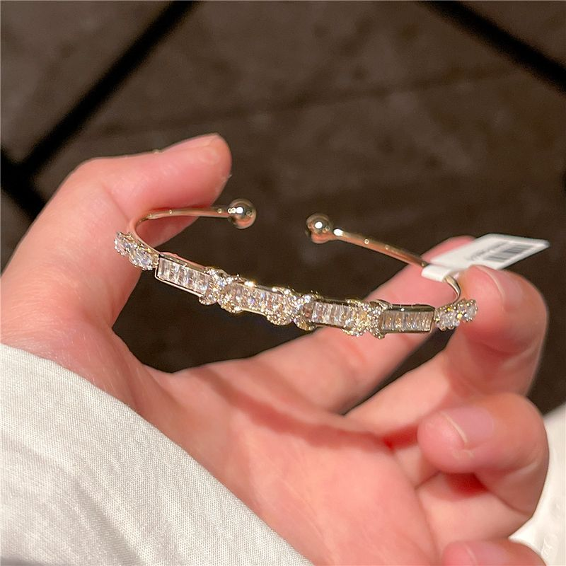 Princess Electroplating 14K Gold Full Zircon JOJO Josia Valentine's Day Gift Temperament Bracelet J27_voghion.com