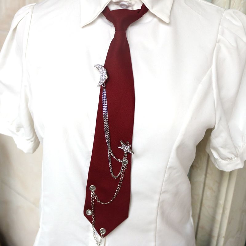 Catena per donna INS Lazy Elastic No Tie Semplice Moda JK Stile College Personalità Cool Trendy_voghion.com