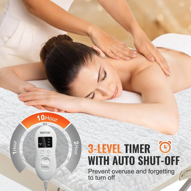 Timer Table Thickened With Warmer 1 Warmer Massage Heating Fleece Pad_voghion.com