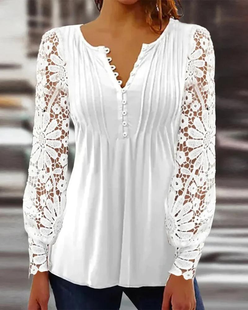 Women's fashion Elegant long sleeve solid color top_voghion.com
