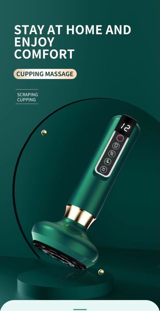 Tragbares elektrisches Schröpfgerät zur Meridianmassage für Rücken und Nacken, Gua Sha-Gerät für den Heimgebrauch_voghion.com