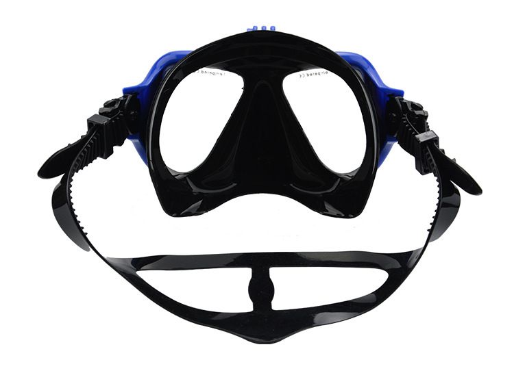 Male female adult goggles, large frame silicone face mirror, swimming and snorkeling mask, diving goggles_voghion.com
