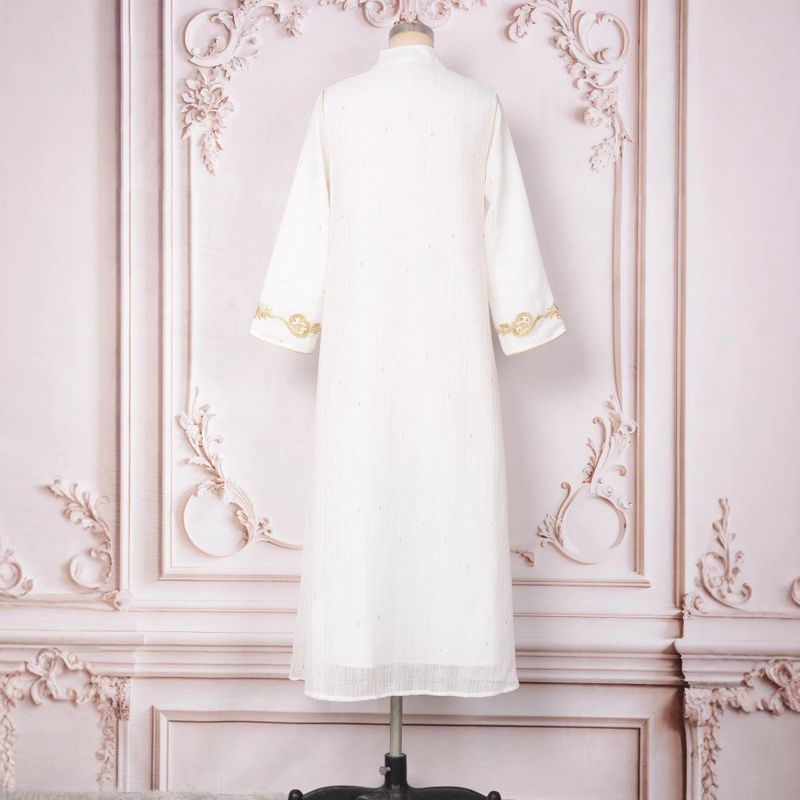 Robe Clothing Factory Moslimvrouwen Nieuwe Geborduurde Nagel Diamant Jurk Abaya_voghion.com
