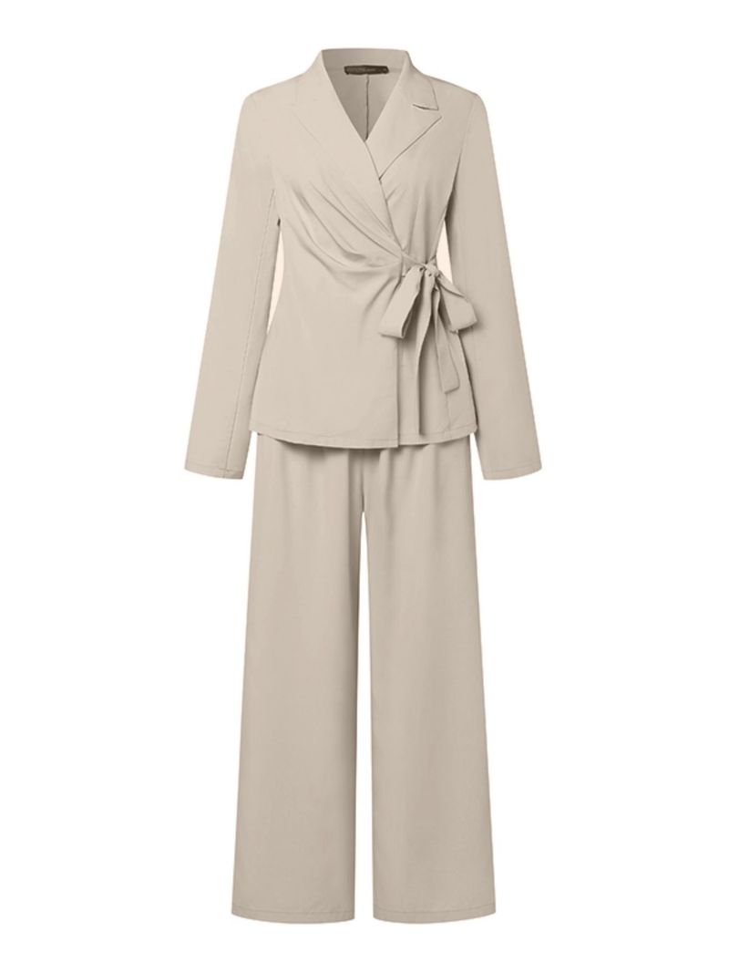 Women's Clothing Autumn And Winter New Solid Color Temperament Lace Suit Fashion Suit For Women_voghion.com