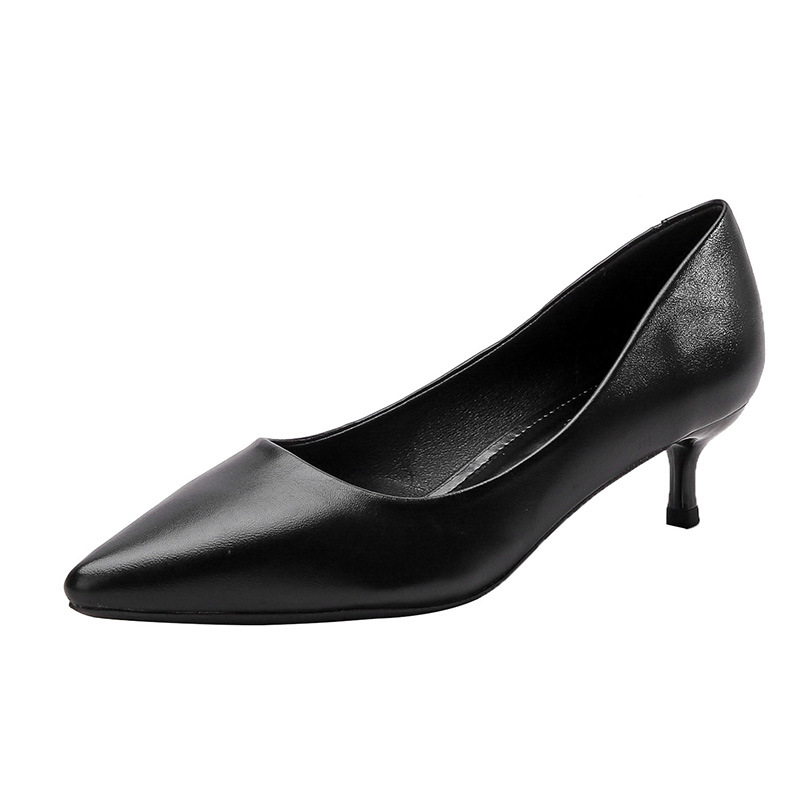 Sharp Pointed High Heels 2025 Spring And Autumn New White Slim Heel Comfortable, Gentle, Elegant, Versatile Work Shoes_voghion.com