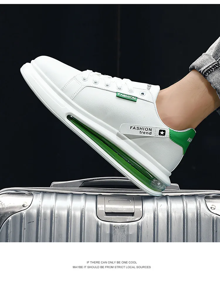 Height Increasing Fashion Brand Sneakers Men Casual Soft Comfortable Pu Leather Breathable Flats Shoes for Man tenis_voghion.com