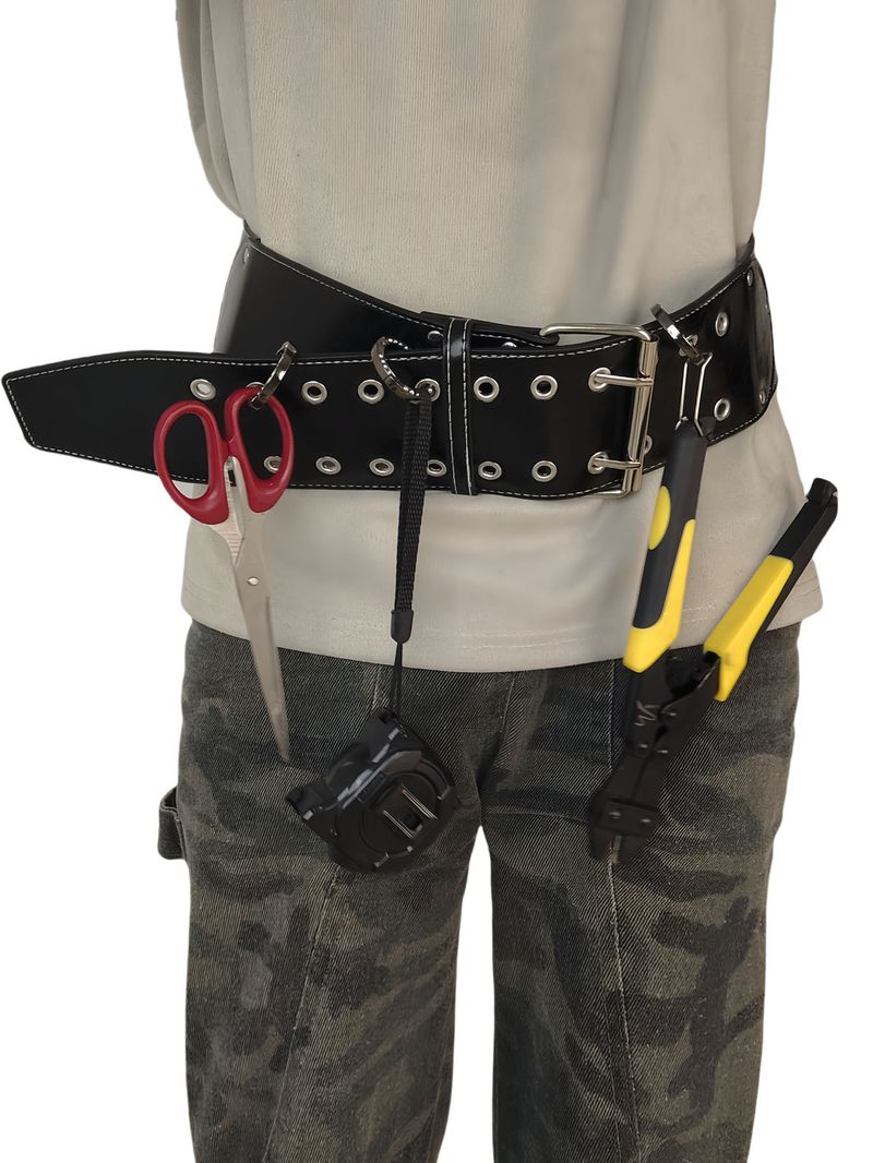 Tactical Multi Function Tool Belt | Multi Pocket Wear Resistant And Adjustable | Electrical And Woodworking Outdoor Wear_voghion.com