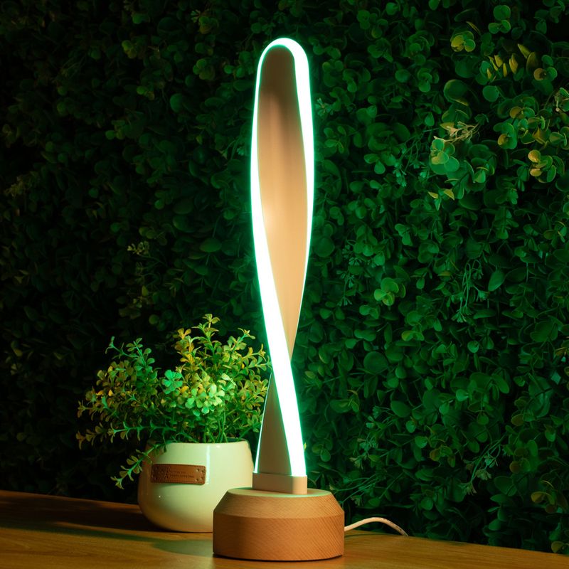 Lámpara de noche LED inteligente de madera maciza, creativa, nueva y única, estilo japonés, europeo, con USB, ideal como regalo para bodas o como luz de noche._voghion.com