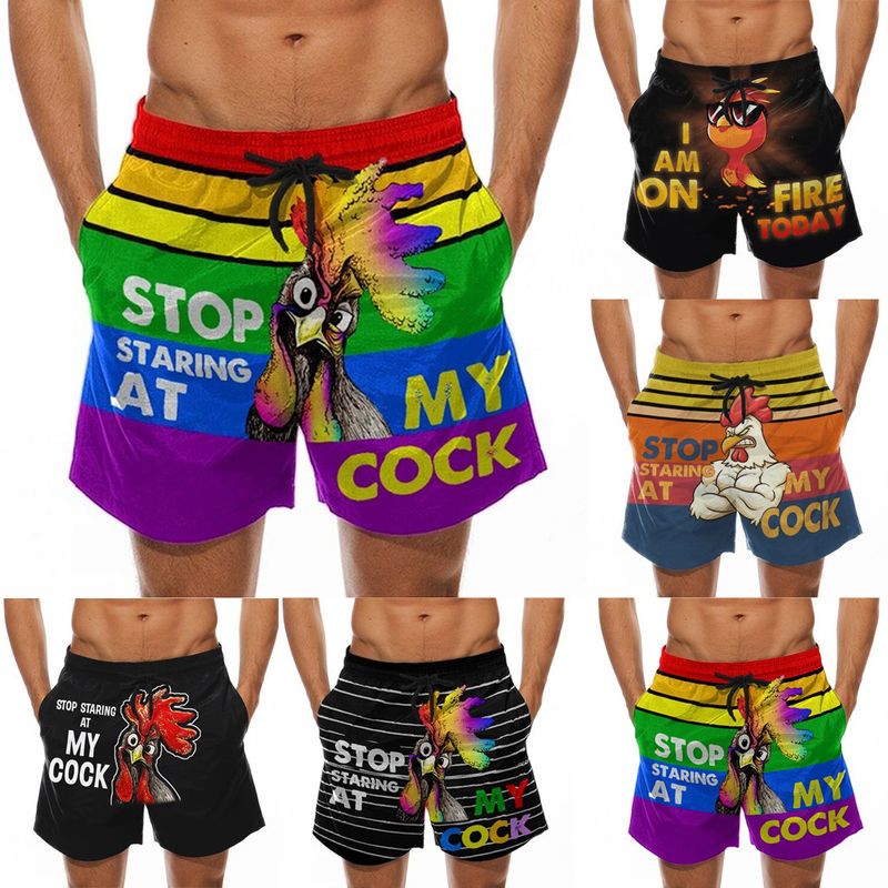 Premium Products 2025 Men's Beach Pants Fun 3D Digital Printing Creative Funny Banana Pattern Shorts_voghion.com