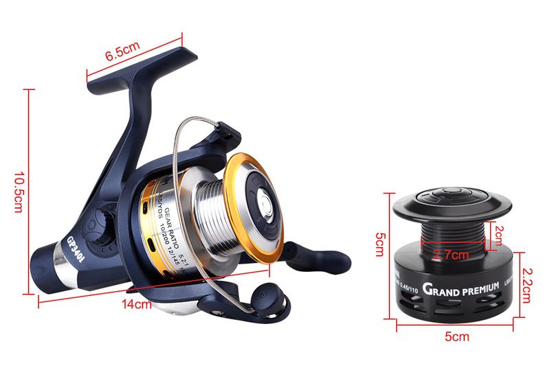 FISHKING Full Metal Head Fishing Line Spinning Sea Rock Valve Rod Drum Reel_voghion.com