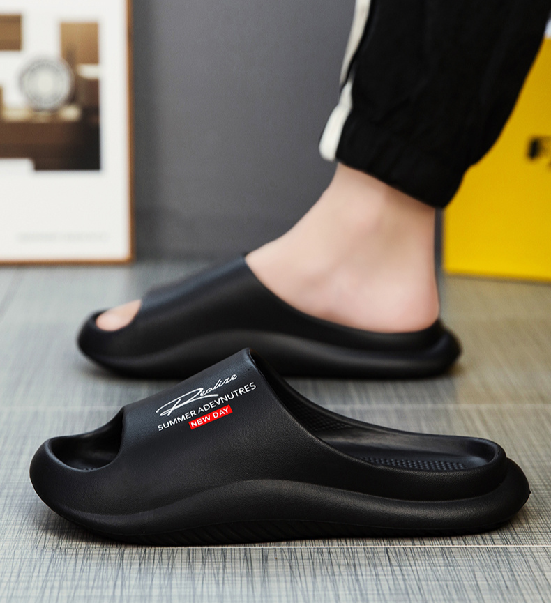 Nuovo prodotto, ogni passo nel settore calzaturiero, pantofole da uomo in stile coppia, pantofole estive con una sola linea, casual_voghion.com