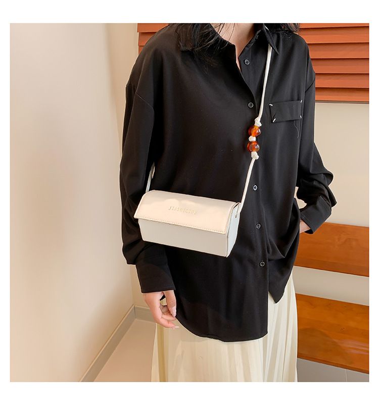 2024 Frühjahr Neue kleine trendige Mode vielseitige Single Cross Shoulder Damenkette Zylinder Box Tasche_voghion.com