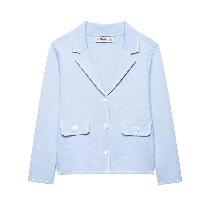 Myst&ZR - Giacca con rifiniture e gonna corta in maglia, nuova moda estiva 2025 per donna_voghion.com