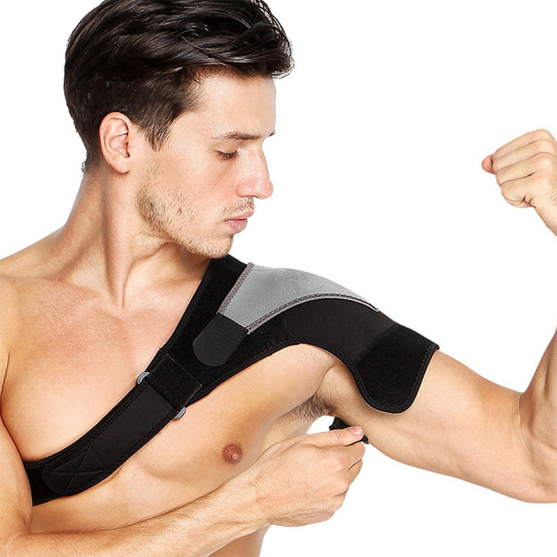 Skulderstøtte Justerbar bøjlepude Bæltebåndsrem Wrap Sport Recovery Neopren Skulderkompression Sl_voghion.com