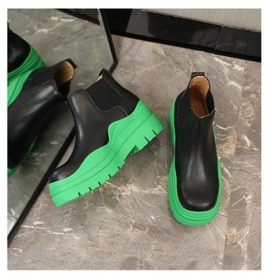 Martin Mona 2025 Nuovi stivali corti a sigaretta con suola spessa e snellenti per donna_voghion.com