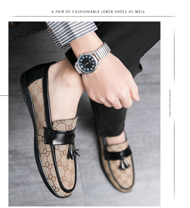 Außenhandel Beanie Schuhe Herren Sommer Social Influencer Slip On Lazy Trendy Casual Leder Korean Personalisiert_voghion.com