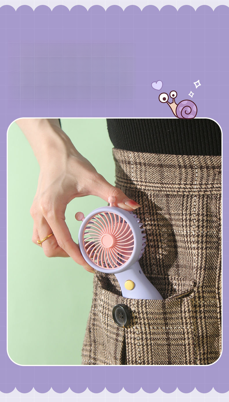 【 25000 People Shipped Within 12 Hours 】 Snail Handheld Small USB Charging Portable Summer Internet Celebrity Mini_voghion.com
