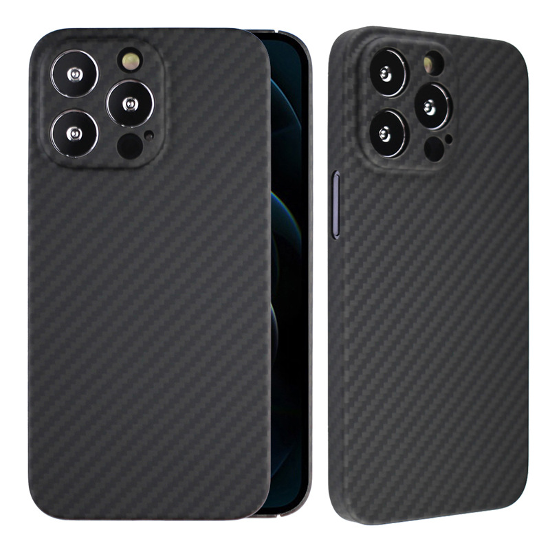 Suitable For Iphone 15 Promax Phone IPhone 13 Aramid Carbon Kevlar Fiber Lightweight Protective Case_voghion.com