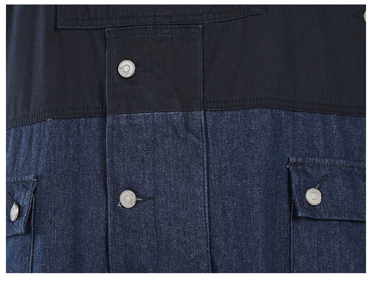 Heren halter denim broek mode losse casual bretels_voghion.com