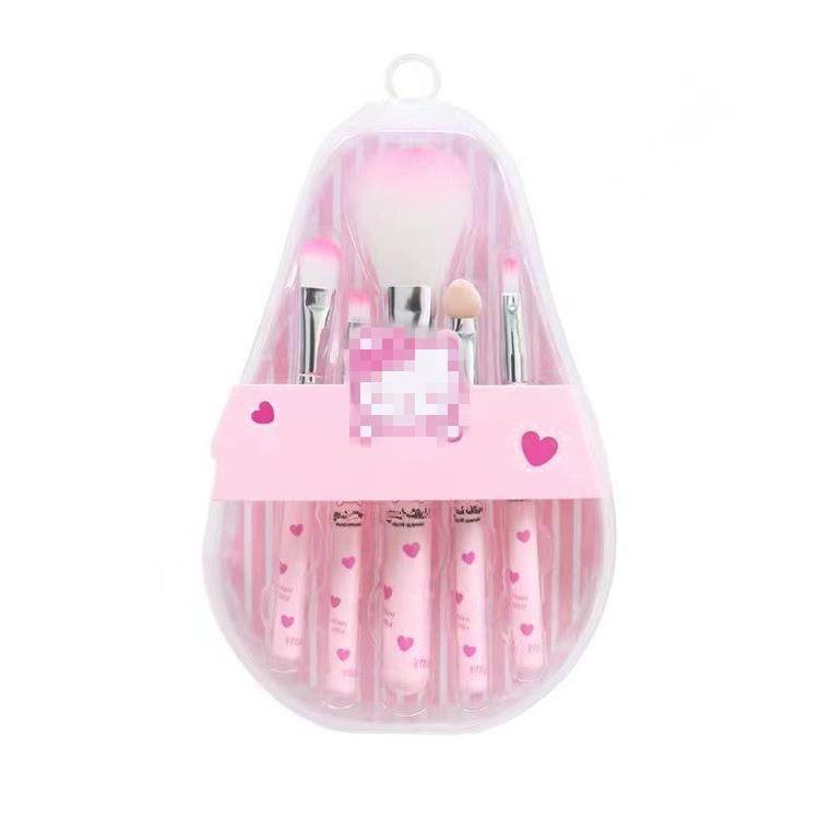 Cartoon Anime 5-teiliges Augenwerkzeug-Set für unterwegs, tragbares Make-up-Pinsel-Set_voghion.com