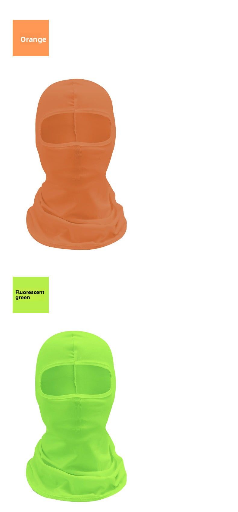 Masque de cyclisme intégré pour moto, couvre-tête, protection solaire, cache-cou en lycra fin et soie glacée pour homme, protection intégrale du visage_voghion.com