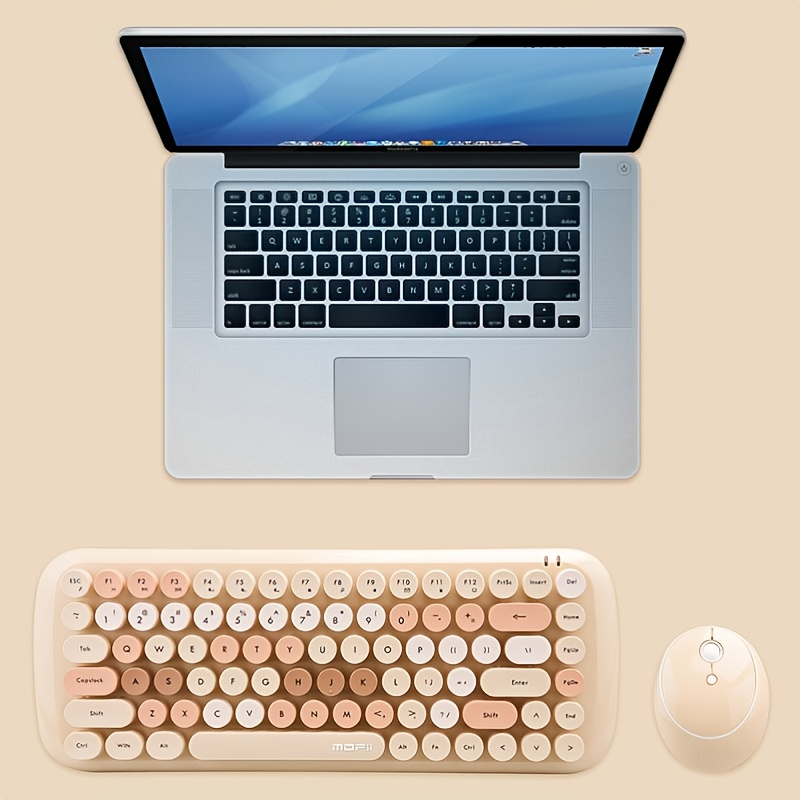 MOFII Candy Trådlöst 2.4G Tangentbord och Mus Set i Blandade Färger För Stationär Och Bärbar Dator_voghion.com