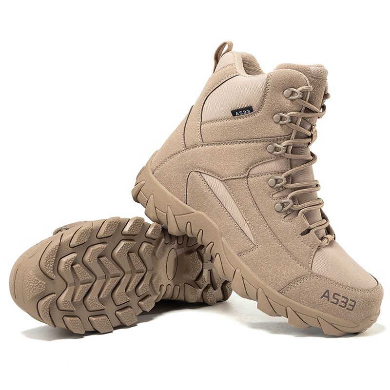 Scarpe tattiche comode e traspiranti in pile, per sport all'aria aperta, stivali da combattimento, scarpe da trekking da uomo_voghion.com