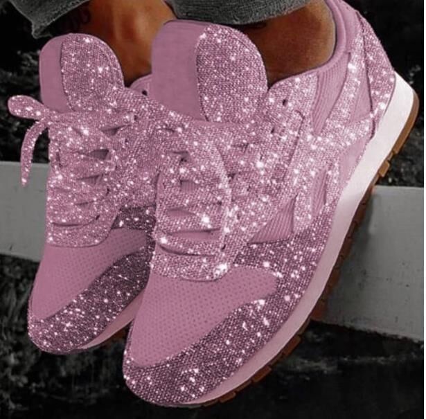 Zapatos deportivos para mujer 2021, nuevos zapatos de plataforma con lentejuelas, zapatos deportivos de suela gruesa con diamantes de imitación transpirables a juego para mujer, talla grande, comercio exterior_voghion.com