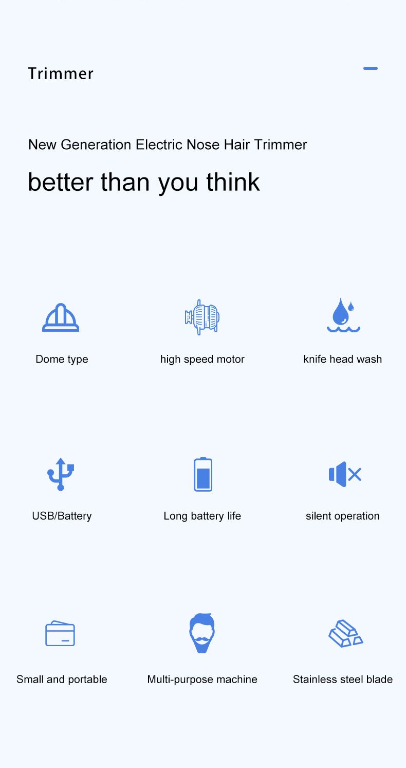 Uus elektriline kaasaskantav pardlitrimmer mini meeste ninakarva kaabits_voghion.com