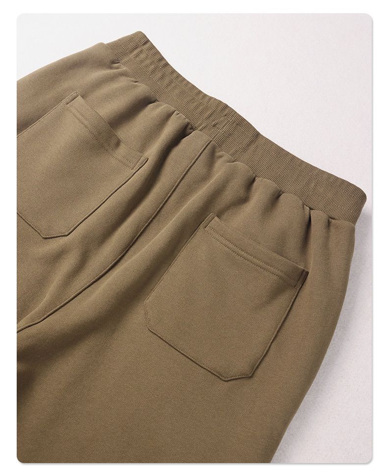 Streetwear Oversized Drawstring Joggers – Unisex Cotton Blend Cargo Pants With Patchwork & Flared Hem (Black/Charcoal/Brown/Beige/Light Coffee)_voghion.com