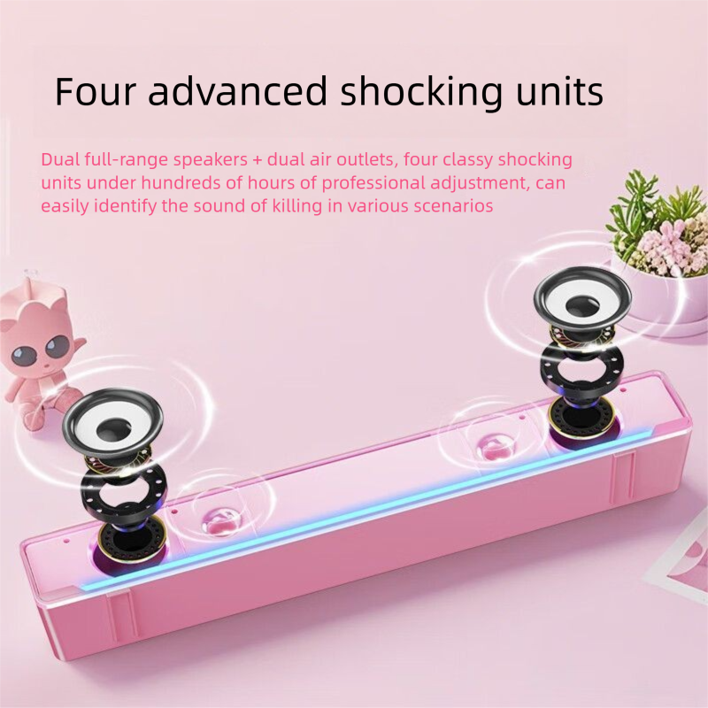 Desktop Computer Speaker With Microphone Wired Bluetooth Soundbar For Home Use_voghion.com
