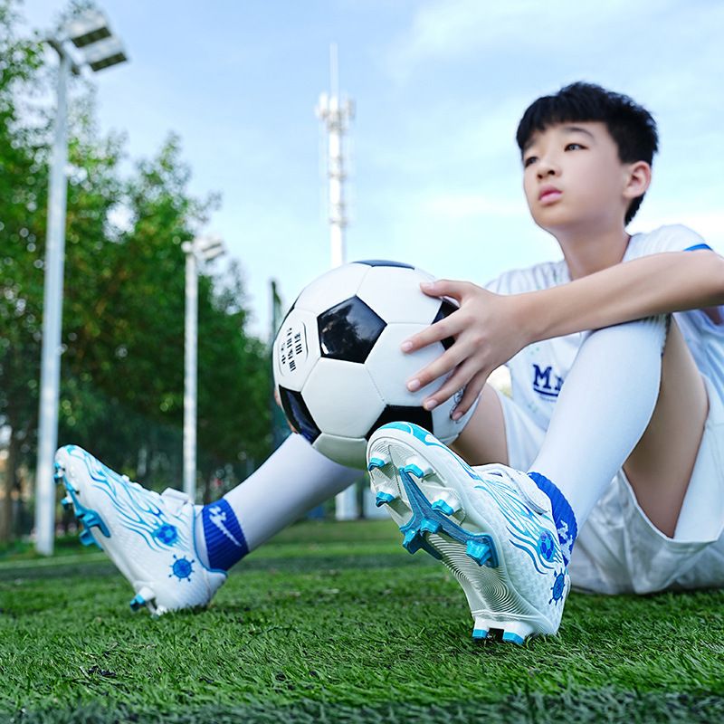 Velcro Children's Long Spike Soccer Shoes Outdoor Primary And Secondary School Students Shredded Spike Training Shoes Youth Sports Shoes_voghion.com