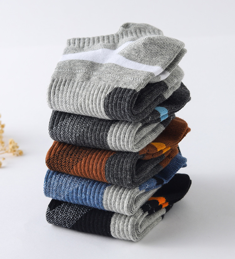 New Cotton Sweat-absorbing, Odor-proof, Breathable, Shallow Mouthed Short Tube Men's Socks, Autumn And Winter Running,_voghion.com