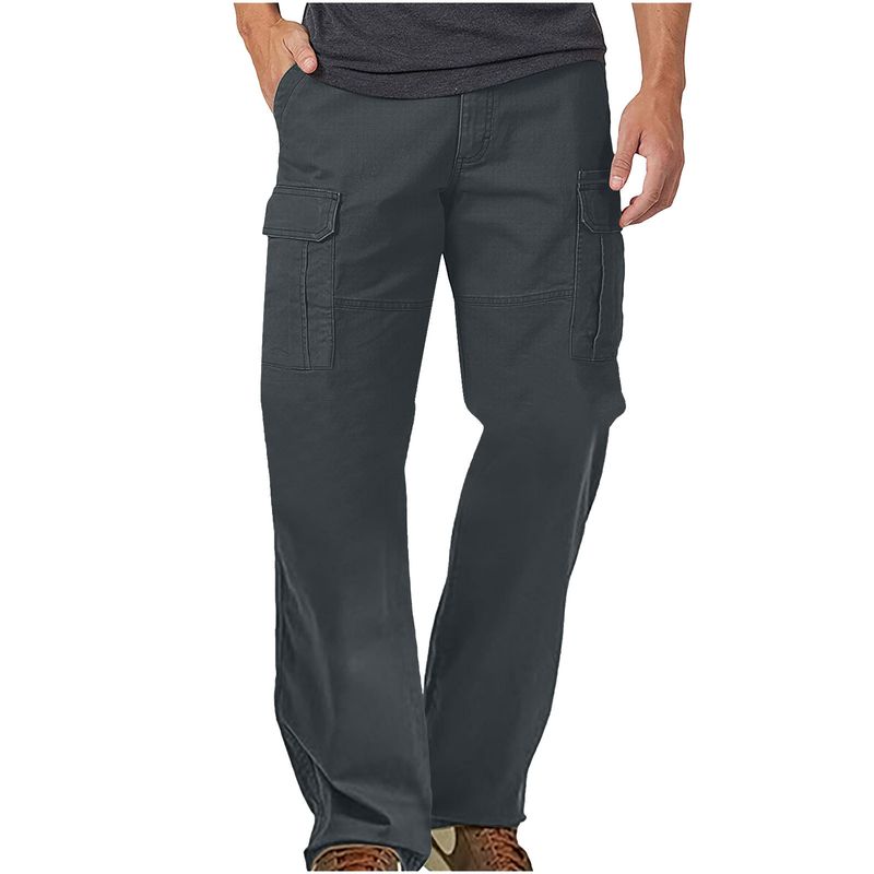 Lange Arbeitshose für Herren aus wasserdichtem Oxford-Gewebe mit mehreren Taschen_voghion.com