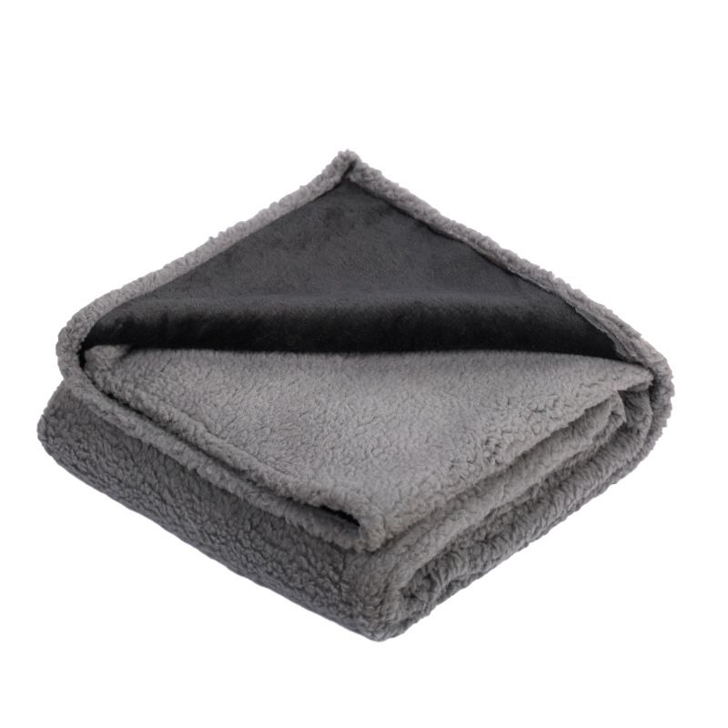 Waterproof Blanket Flannel Fleece Composite Thickened Pet Mat Dog Bed_voghion.com