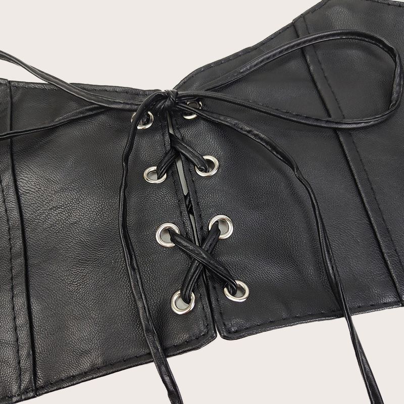 Unisex Stylish Women's Leather Vest Waistband Elastic Elastic Strap Women Accessorize With A Blouse Belt_voghion.com
