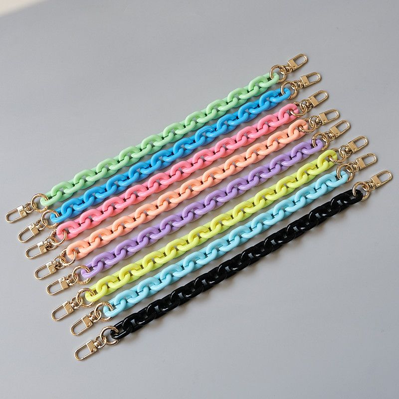Fashion Candy Color Phone Multi-Color Mixed Small Resin Acrylic Single Shoulder Crossbody Chain_voghion.com