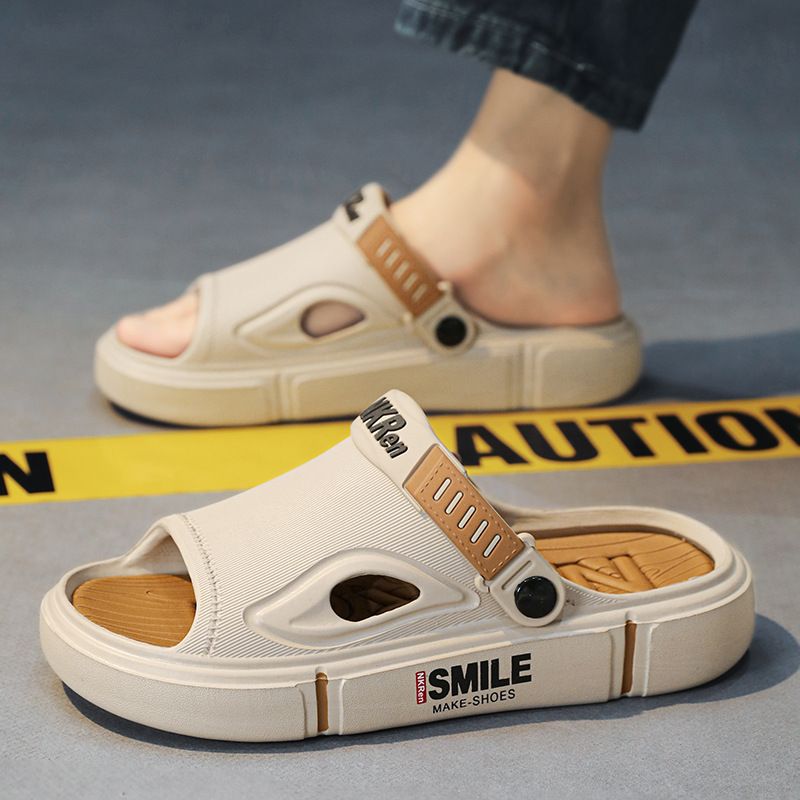 New Men's Coconut Summer Slippers For Driving And Working, Non Slip, Casual Beach, Large Size Sports Sandals_voghion.com