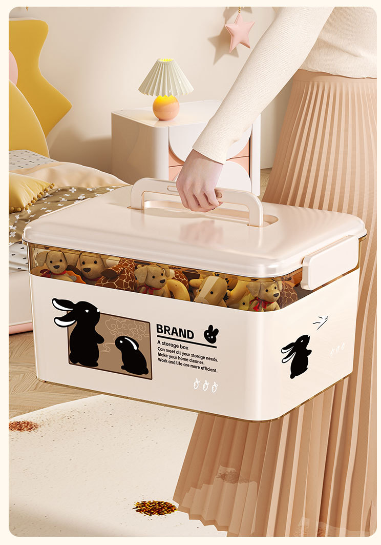 Storage Household Clothing, Oversized Capacity Sorting For Toys, Books, Plastic Backup Storage, Turnover Box_voghion.com