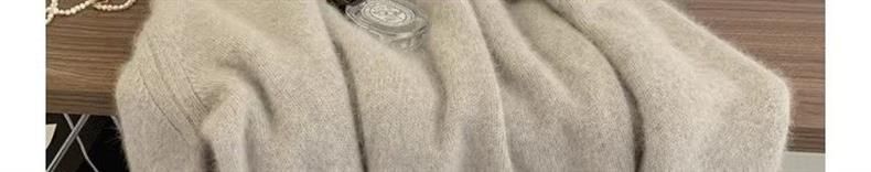 Mädchen-Pullover, hochwertig, weich, schlicht, Rundhalsausschnitt, einfarbig, locker gestrickt, Winter-Stil, für Damen_voghion.com