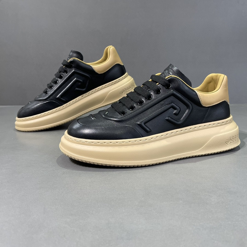 Sports genuine leather small white 2024 autumn fashion trend casual shoes men's versatile_voghion.com