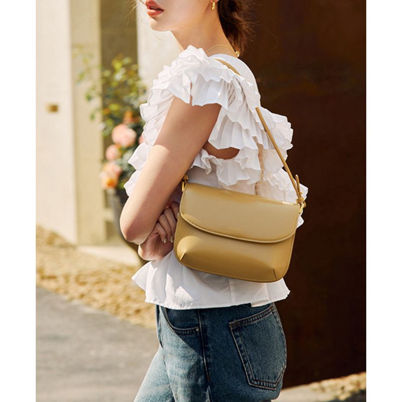 Borsa a tracolla di alta qualità per le donne 2024, nuova borsa a tracolla alla moda in vera pelle di vacchetta, borsa a tracolla di nicchia_voghion.com