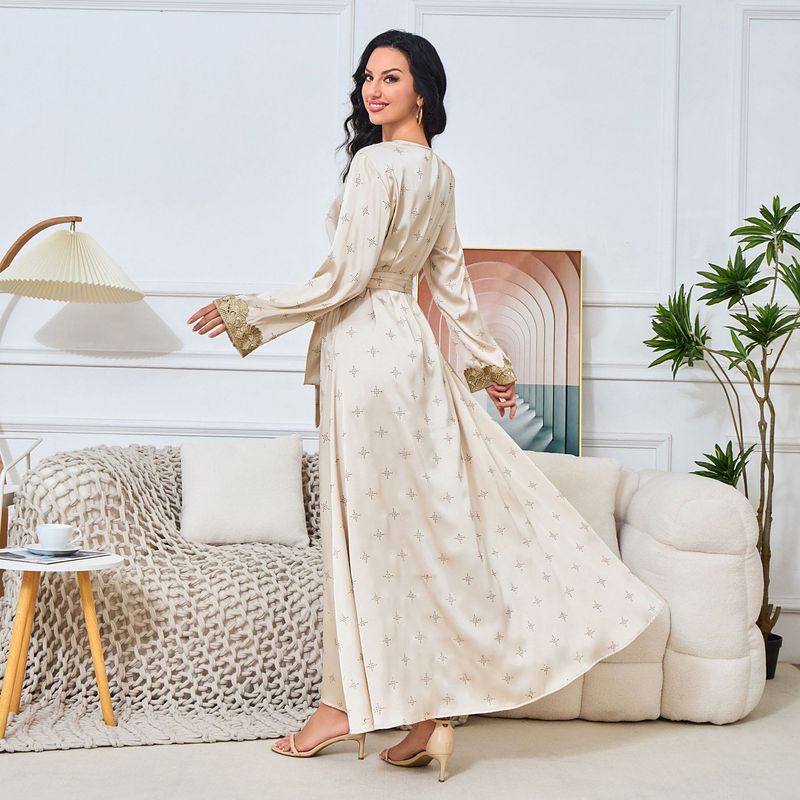 Γυναικείο μακρύ φόρεμα για πάρτι με μουσουλμανική ρόμπα Mt128, νέο στυλ, καυτό, κομψό, σε σχήμα διαμαντιού_voghion.com