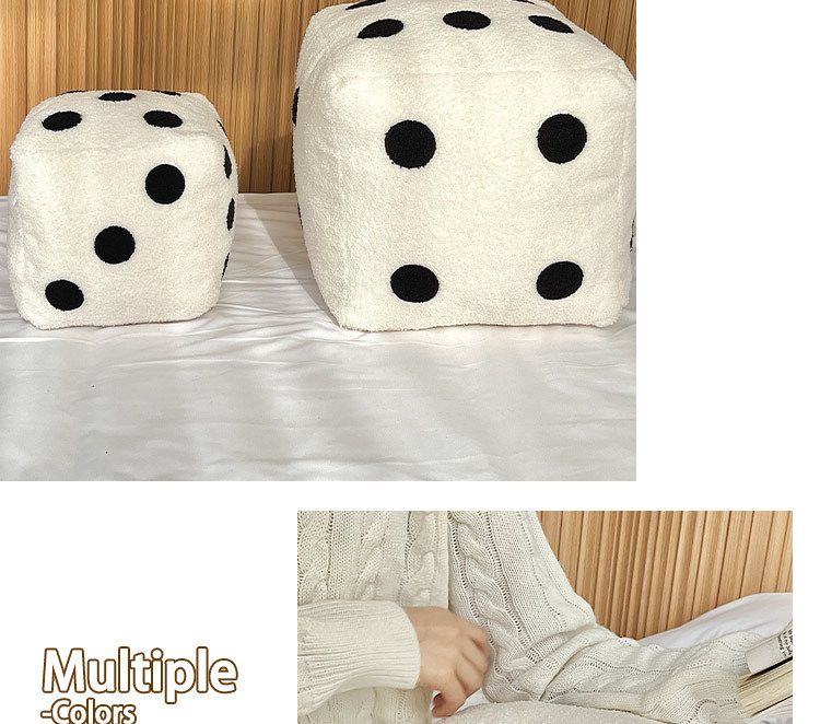 Würfelförmiges Plüsch-Sofakissen – lustiges Dekokissen für Sofa/Bett/Boden (weich und kuschelig, minimalistische Heimdekoration, 30,5 x 30,5 cm, maschinenwaschbar)_voghion.com