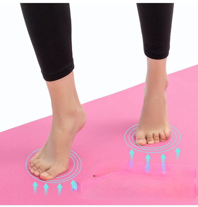 NBR Yoga Wide Thick Dance Fitness Exercise Extra Long 2cm Sleeping Mat_voghion.com