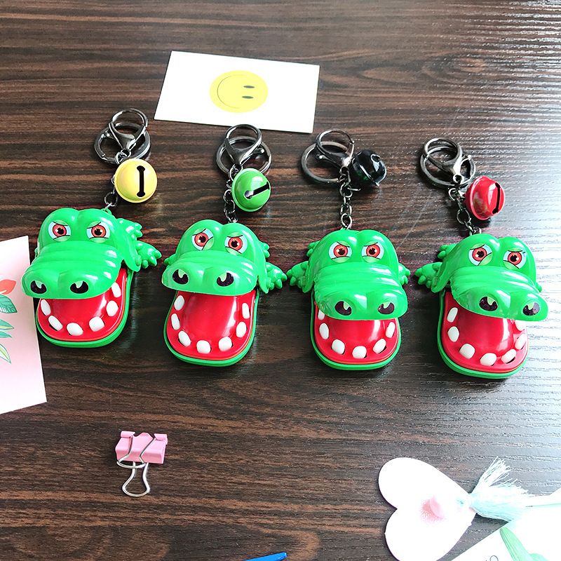 Creative Crocodile Bite Hand Keychain Prank Cartoon Backpack Pendant Exquisite Children's Personalized Small Toy_voghion.com