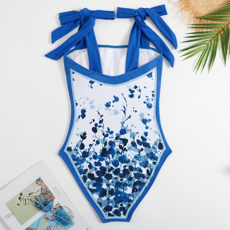 2023 Nyt Badetøj Konservativ One Piece Hot Spring Badetøj Sæt Dame Chiffon Cover Up_voghion.com